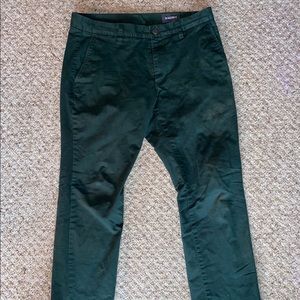 Pair of Dark Green Bonobos Chino Pants